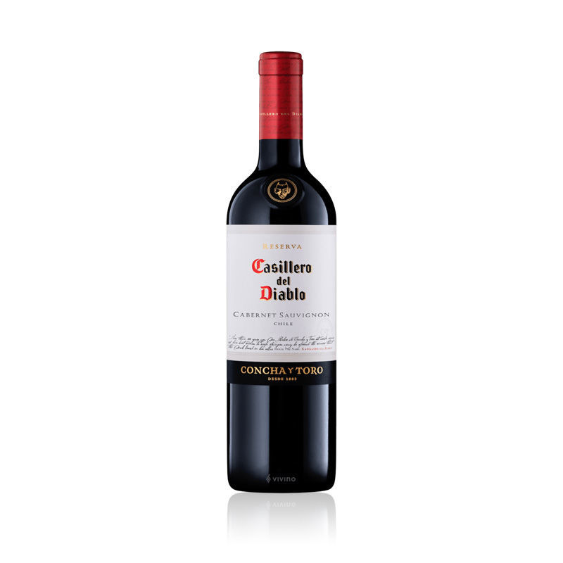 Vang đỏ, vang Chile, vang nhập khẩu chính hãng, vang nhập giá rẻ, shop rượu 74, rượu 74, Casillero Del Diablo Reserva Cabernet Sauvignon